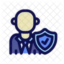 Insurance Agent Security Icon