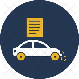 Insurance paper of vehicle  Icon