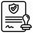 保険証券、保険、保護 アイコン