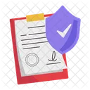 Insurance Policy Document Contract Icon