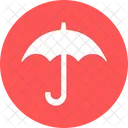 Insurance Sign Open Umbrella Parasol Icon