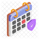 Insurance Validity Calendar Icon