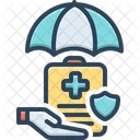 Insured Medical Insurance Health Care Icon