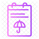 Insured Note Notebook Icon