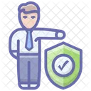 Insured Person Person Assurance Person Protection Icon