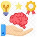 Intangible Asset Patent Brain Icon