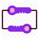 Integracao Turn Key Dois Interruptores Loop De Fio Ícone