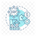 Erp Software Erp Sistema Erp Ícone