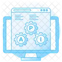 Interfaz Api Interfaz De Programacion De Aplicaciones Desarrollo Web Icono