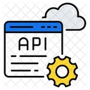 Integracion De API Interfaz De API Desarrollo Web Icono