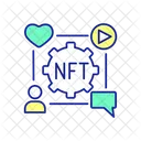 Nft Redes Sociales Conexion Icono