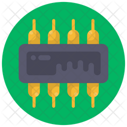 Integrated circuit Icon - Download in Flat Style