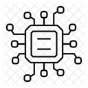 Integrated Circuit Microprocessor Processor Chip Icon