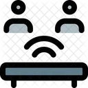 Integration Mit WLAN Personenintegration Integrationsperson Symbol