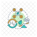 Hydrogen Integration Electrolysis Icon