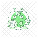 Hydrogen Integration Electrolysis Icon