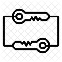 Integrazione Chiavi In Mano Due Interruttori Loop Di Filo Icon