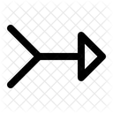 Pfeil Richtung Integrieren Symbol