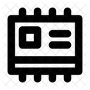 Integrierter Schaltkreis Computerchip Elektronische Schaltung Symbol