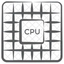 CPU Chip Mikroprozessor Mikrochip Integrierter Schaltkreis Icon