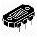 Leiterplatte Transformatorchip Integrierter Schaltkreis Symbol