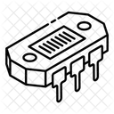 Leiterplatte Transformatorchip Integrierter Schaltkreis Symbol