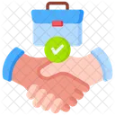 Integritat Handschlag Vereinbarung Symbol