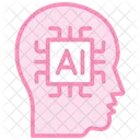 Inteligencia Artificial Duotone Line Icon Ícone