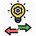 Inteligencia De Decisao Compartilhamento De Ideias Oportunidade Ícone