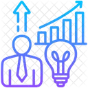 Inteligencia Empresarial Emprendimiento Negocios Icono