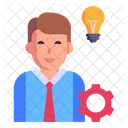 Idea Creativa Inteligencia Empresarial Persona Creativa Icono