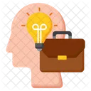 Inteligencia De Negocios Mente De Negocios Jefe De Negocios Icono