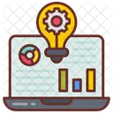 Inteligencia Empresarial Analisis De Datos Organizacion De Datos Icono