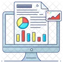 Negocios Analiticos Inteligencia De Negocios Grafico Analitico Ícone
