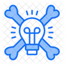 Intellectual Piracy Skull Patent Icon