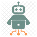 Intelligence Robot Hacker Icon