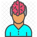 Brain Genius Head Icon