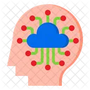 Intelligent Cloud Server Icon