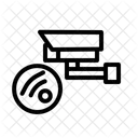 Intelligente Sicherheitskamera Heimuberwachung Bewegungserkennung Symbol