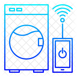 Intelligente Waschmaschine  Symbol