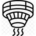 Intelligenter Hitze Rauchmelder Symbol