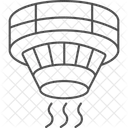 Intelligenter Hitze Rauchmelder Symbol