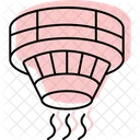 Intelligenter Hitze Rauchmelder Symbol