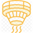 Intelligenter Hitze Rauchmelder Symbol