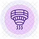 Intelligenter Hitze Rauchmelder Symbol