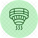 Intelligenter Hitze Rauchmelder Symbol