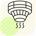 Intelligenter Hitze Rauchmelder Symbol