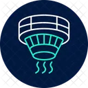 Intelligenter Hitze Rauchmelder Symbol