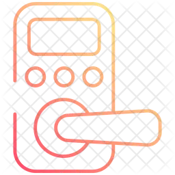 Intelligentes Türschloss  Symbol