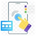 Interaccion Del Usuario Interfaz De Usuario Toque Inteligente Icono